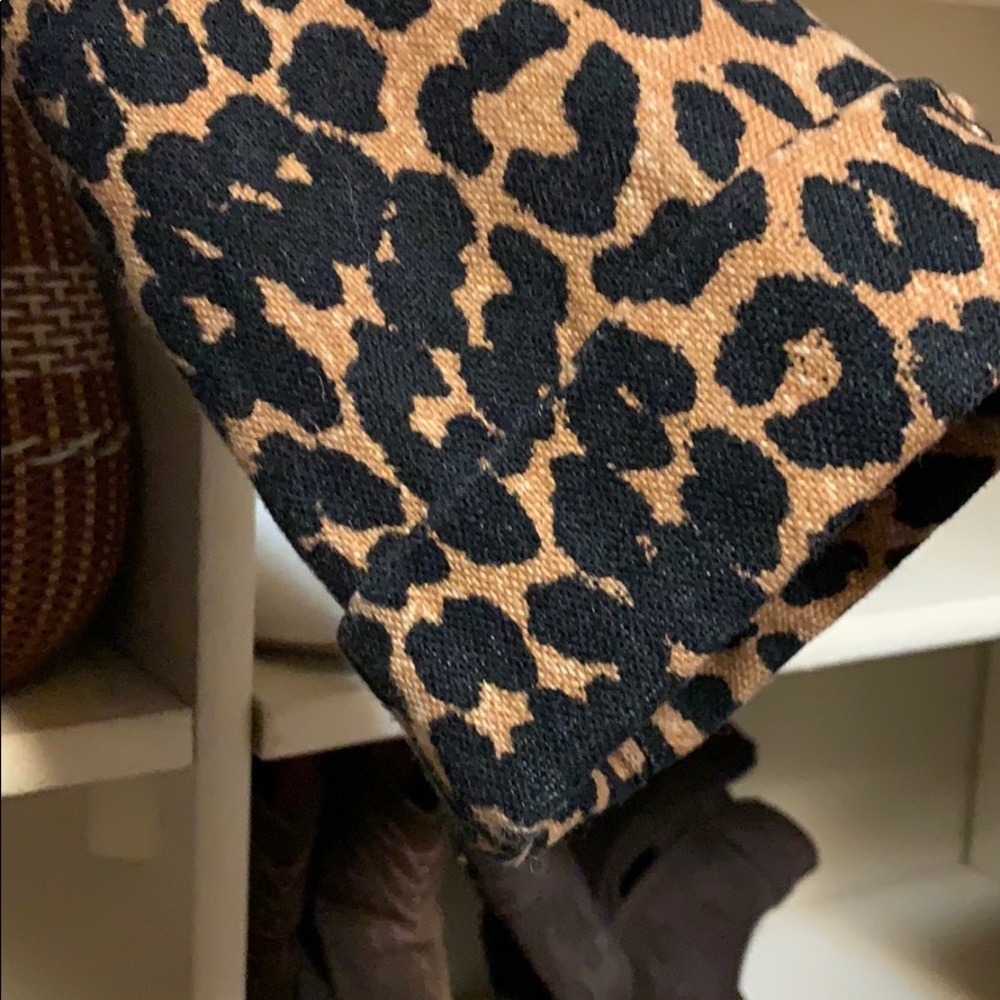 🐆Chic, timeless Ganni leopard print linen coat🐆 - Picture 5 of 6
